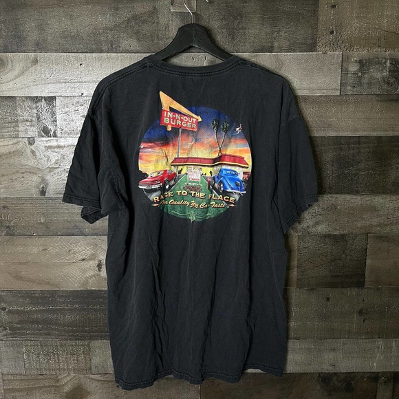 SOLD VTG In N Out T Shirt Large - Picture 3 of 4